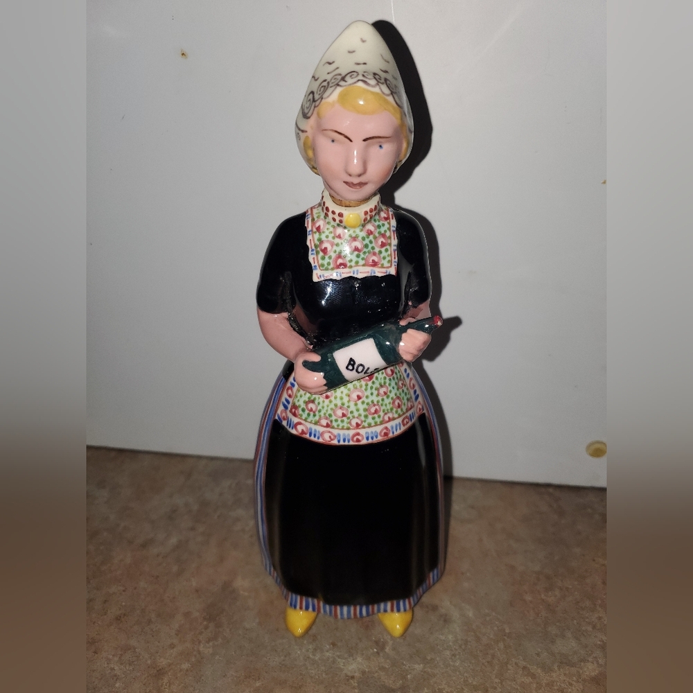 VIM Ceramic Figurine BOLS Dutch Girl Decanter